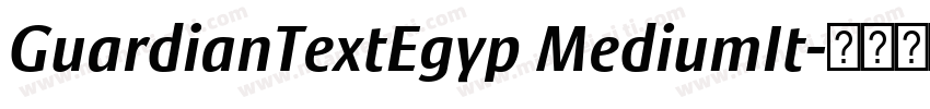 GuardianTextEgyp MediumIt字体转换